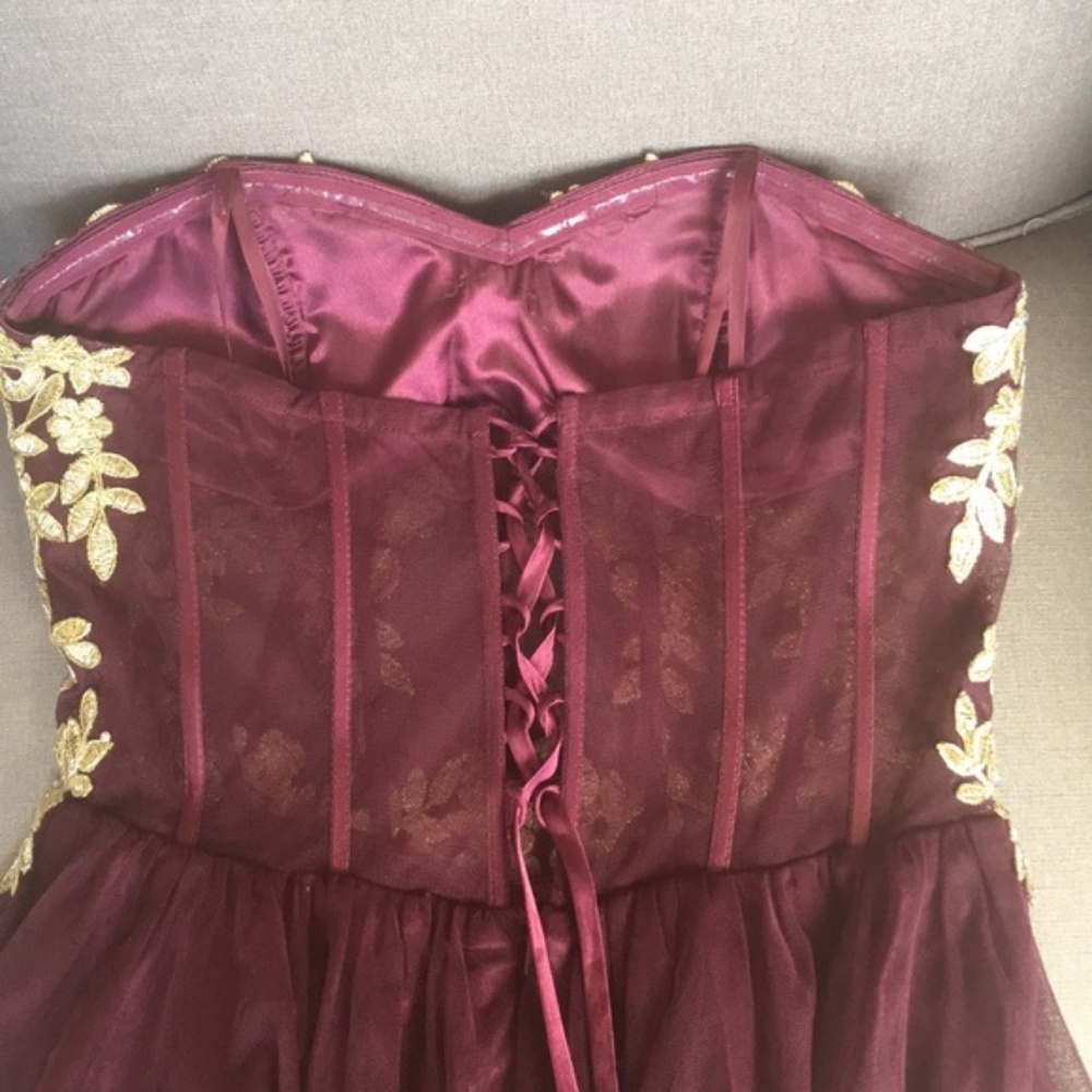 Blondie Nites Strapless Fit & Flare Tulle Dress - Picture 6 of 8
